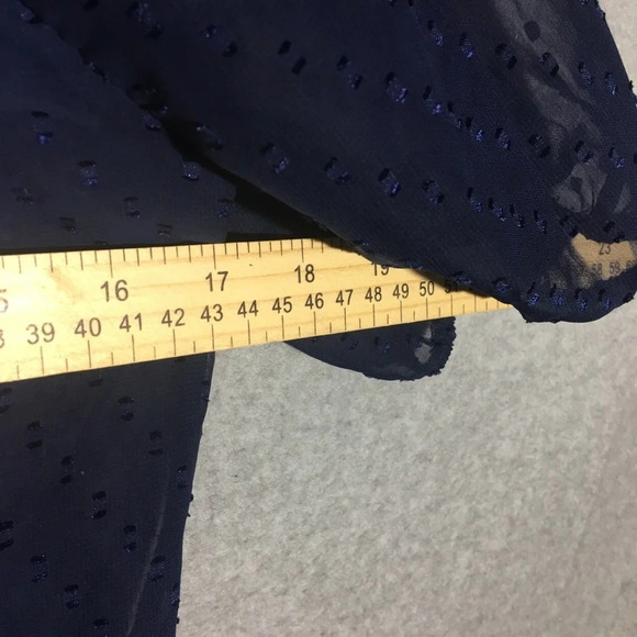 Womens Maurices Blouse Sheer Frilly Feminine Summer Spring Party Formal Girly - Picture 3 of 5